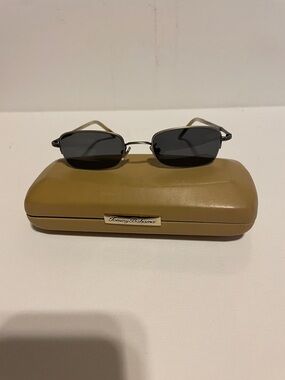 Tommy Bahama Silver Frame Sunglasses with Black Lenses